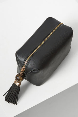 Virginia Black Toiletry Bag