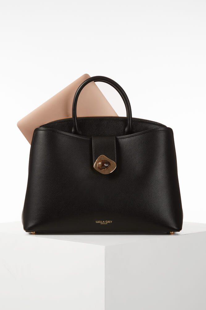 Cristobel Black Laptop Tote