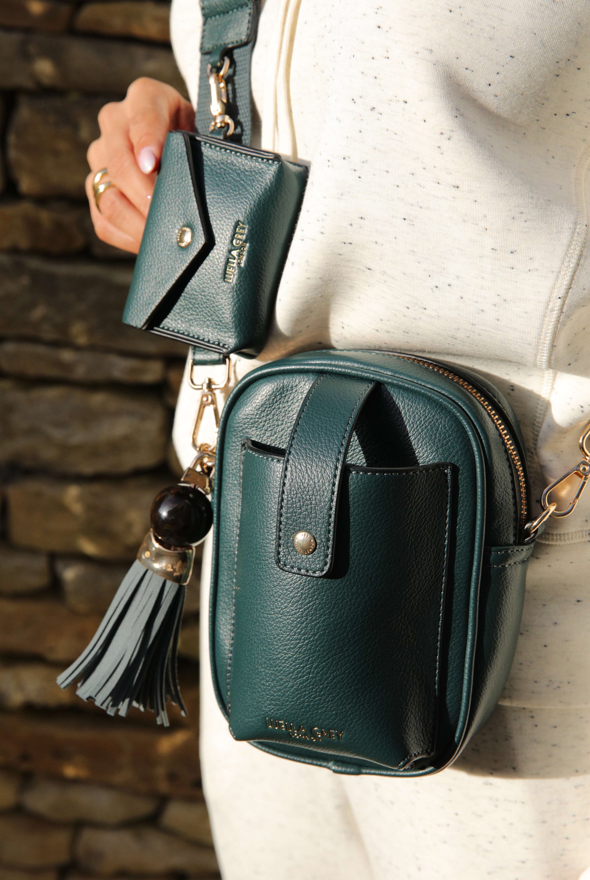 Elise Peacock Portrait Crossbody