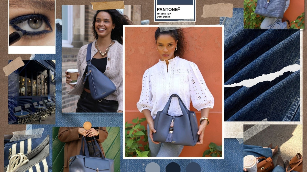 moodboard of our new colour denim blue 