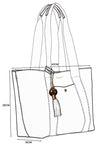 Benita Mushroom Casual Tote With Pouch