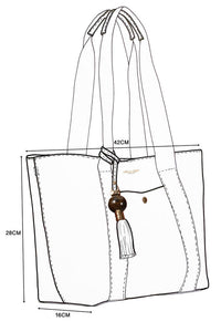 Benita Mushroom Casual Tote With Pouch
