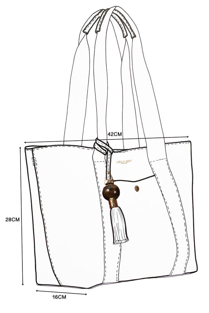 Benita Mushroom Casual Tote With Pouch