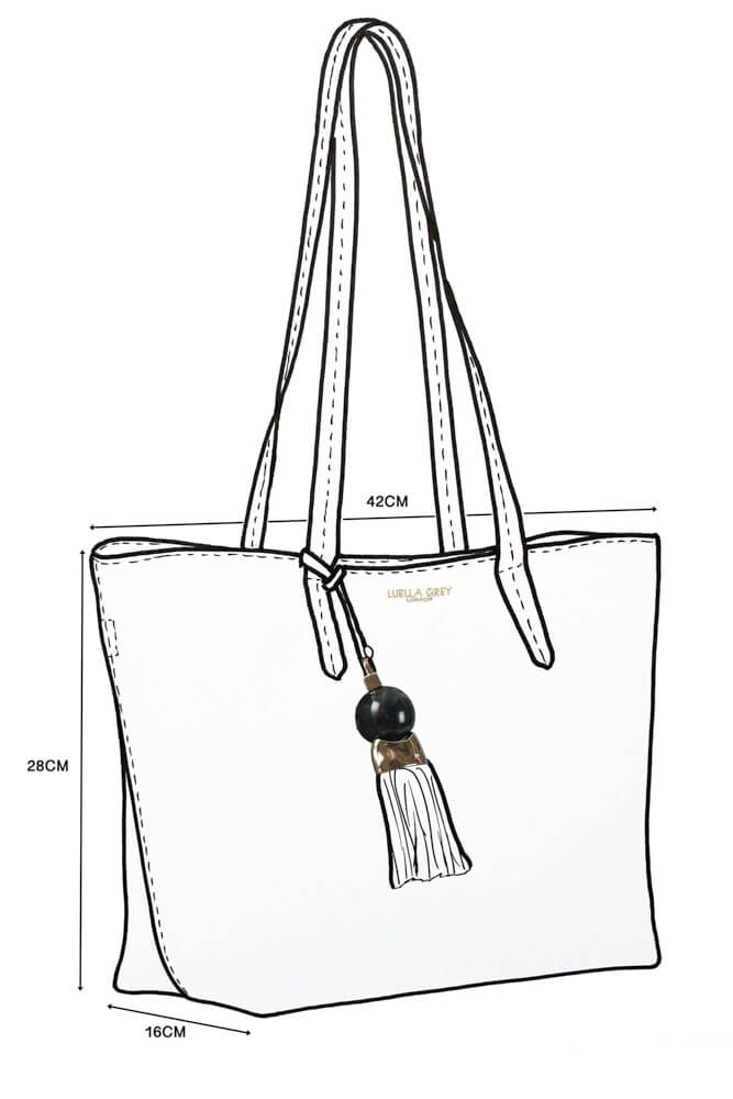 ◆VALLUAT◆ Benny bagBlack 4-16 Benny Black Tote & Canvas Pouch – Luella Grey