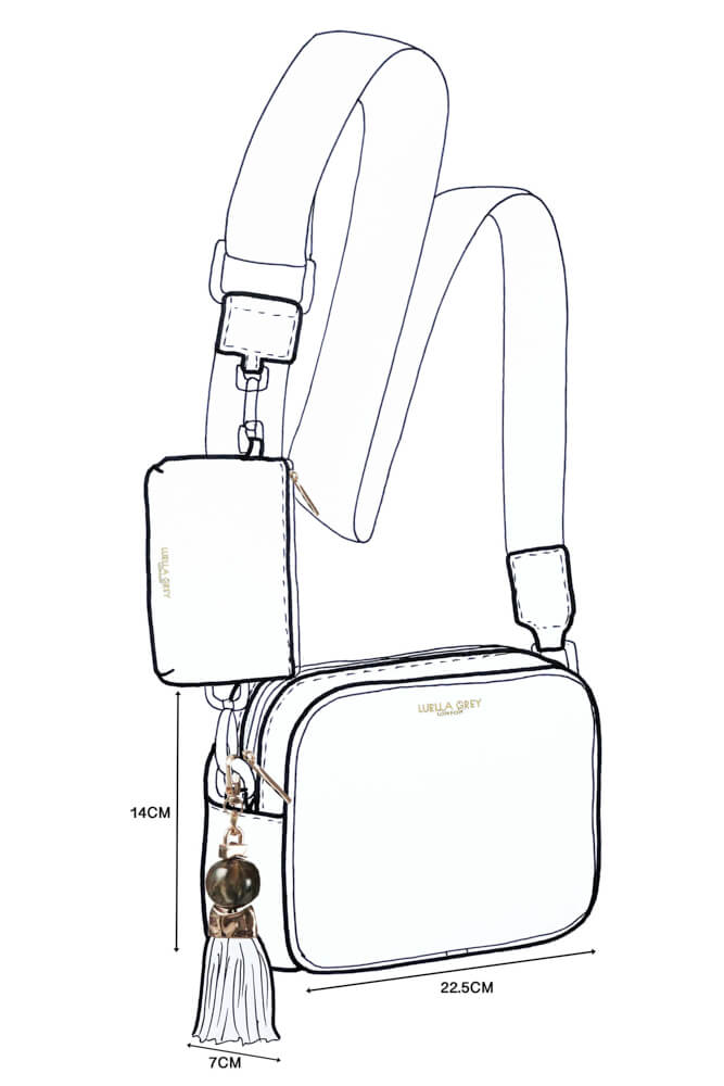 Betty Powder Blue Camera Crossbody