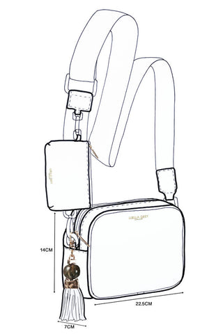 Betty Powder Blue Camera Crossbody