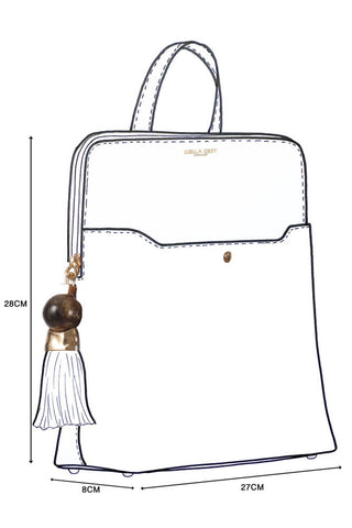 Bridget Black Casual Backpack