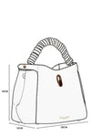Catherine Black Woven Handle Crossbody