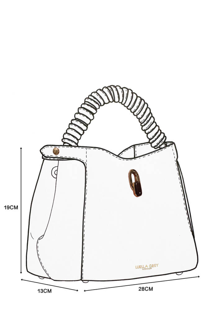 Catherine Black Woven Handle Crossbody