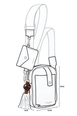 Elise White Portrait Camera Crossbody
