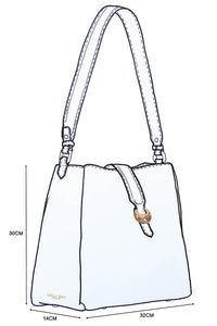 Flora Black Weave Hobo