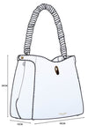 Simone Cherry Woven Handle Hobo