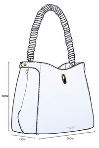 Simone Cherry Woven Handle Hobo