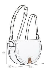 Tara Posy Saddle Crossbody