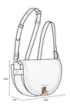 Tara Camel Saddle Crossbody