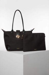 Lara Black Tote & Lilliana Laptop Case