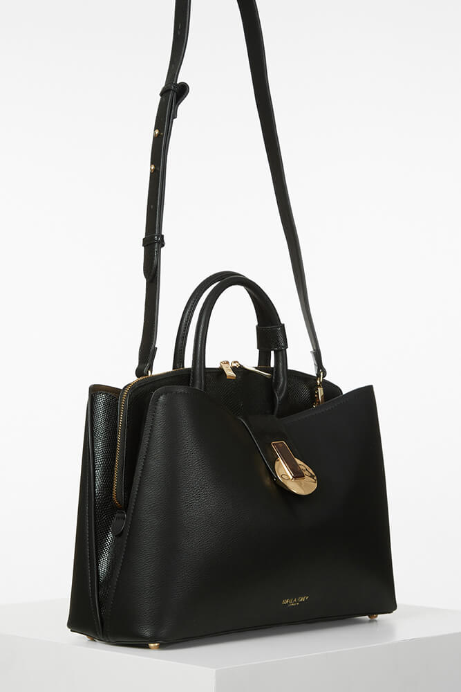 Annabella Black Laptop Work Tote