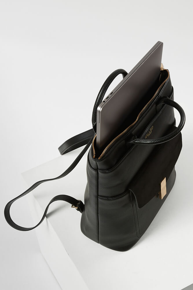 Audrey Black Laptop Backpack