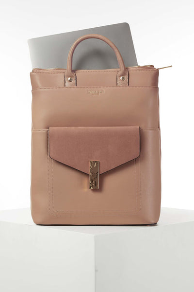 Audrey Mocha Laptop Backpack