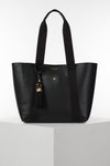 Benita Black Casual Tote With Pouch