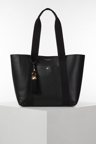 Benita Black Casual Tote With Pouch
