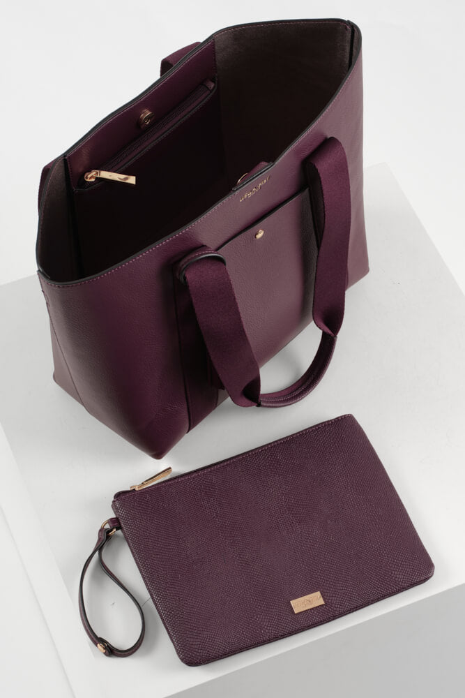 Benita Cherry Casual Tote With Pouch