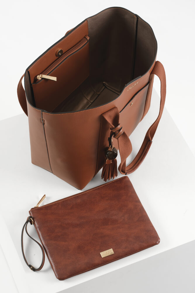 Benita Conker Casual Tote With Pouch