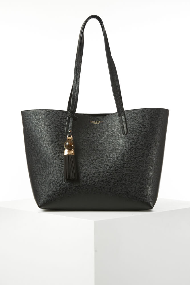 Benny Black Tote & Canvas Pouch