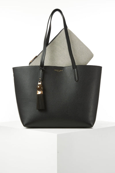 Benny Black Tote & Canvas Pouch