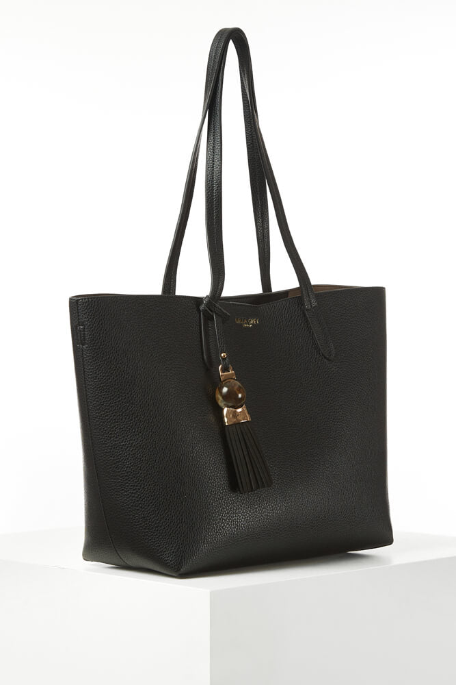 Benny Black Tote & Canvas Pouch