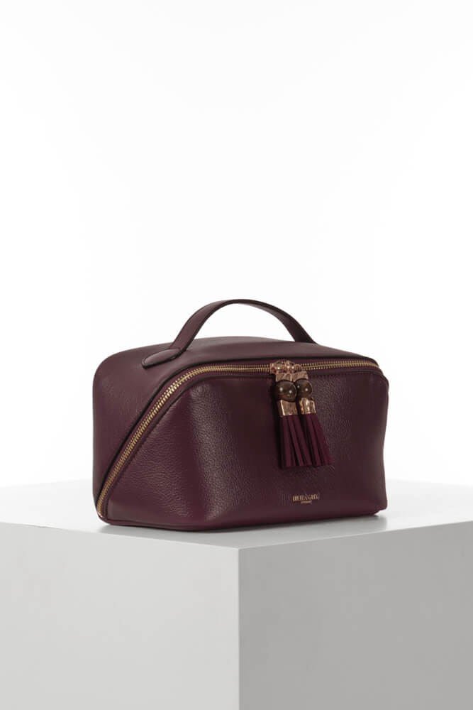 Carmel Cherry Make Up Pouch