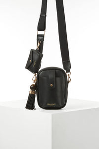 Elise Black Portrait Crossbody