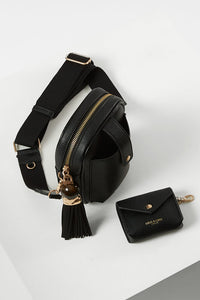 Elise Black Portrait Crossbody