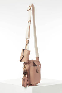 Elise Mocha Portrait Camera Crossbody