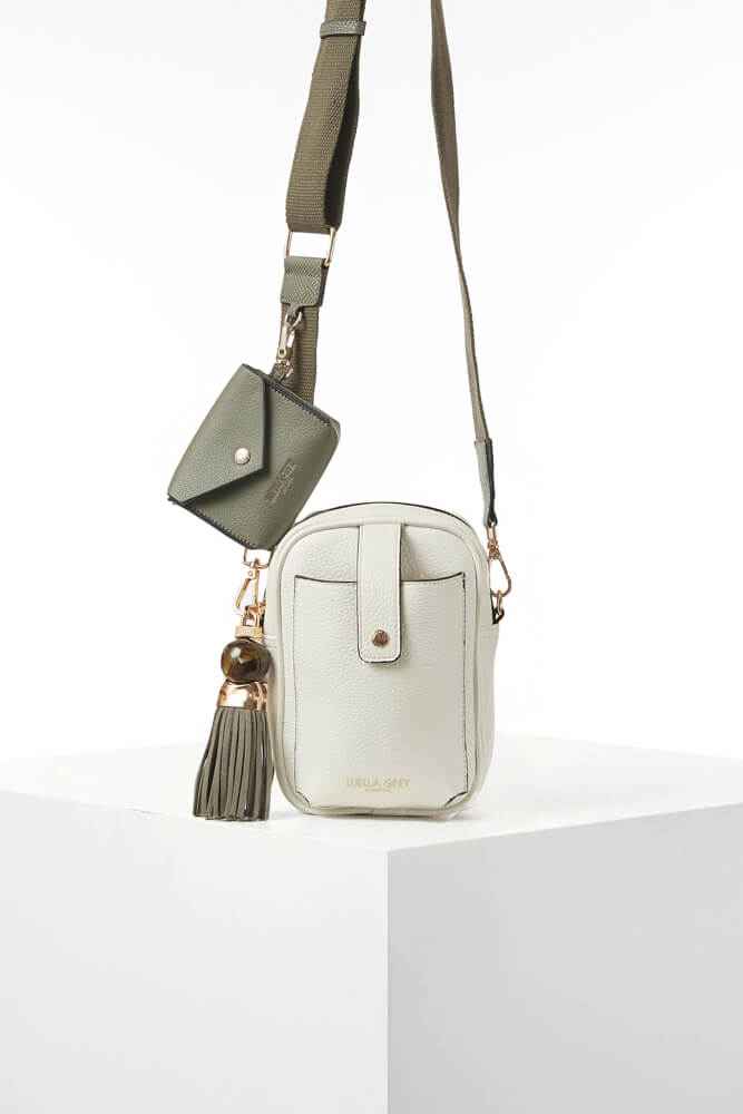 Elise White Portrait Camera Crossbody