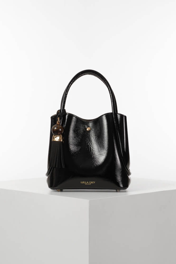 Flo Black Patent Crossbody
