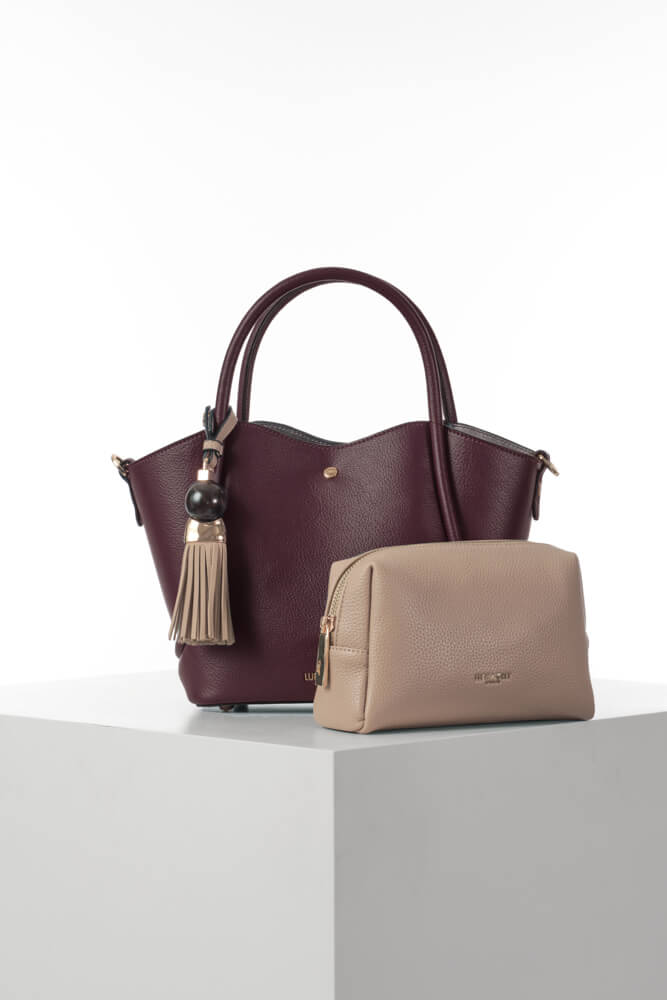 Flo Cherry/Mushroom Crossbody