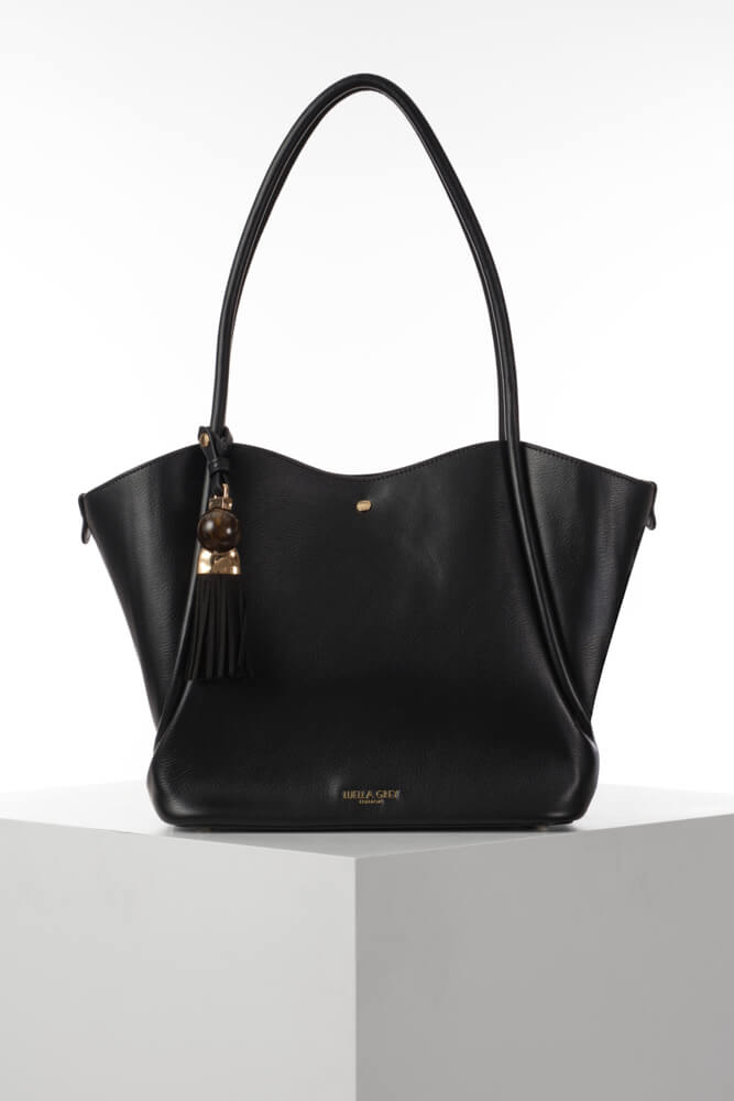 Floella Black Tote