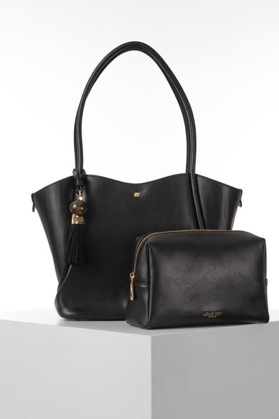 Floella Black Tote