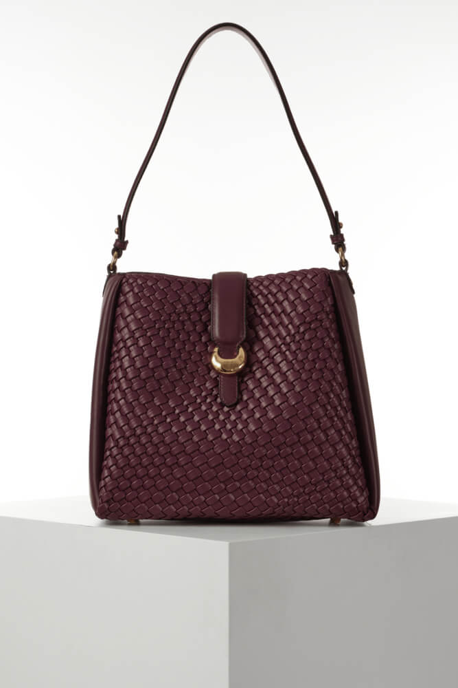 Flora Cherry Weave Hobo