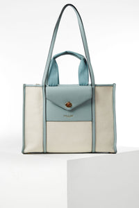 Giselle Powder Blue Laptop Tote