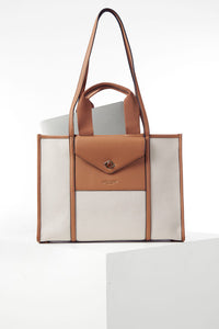 Giselle Camel Laptop Tote