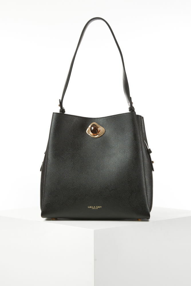 Henri Black Hobo Tote
