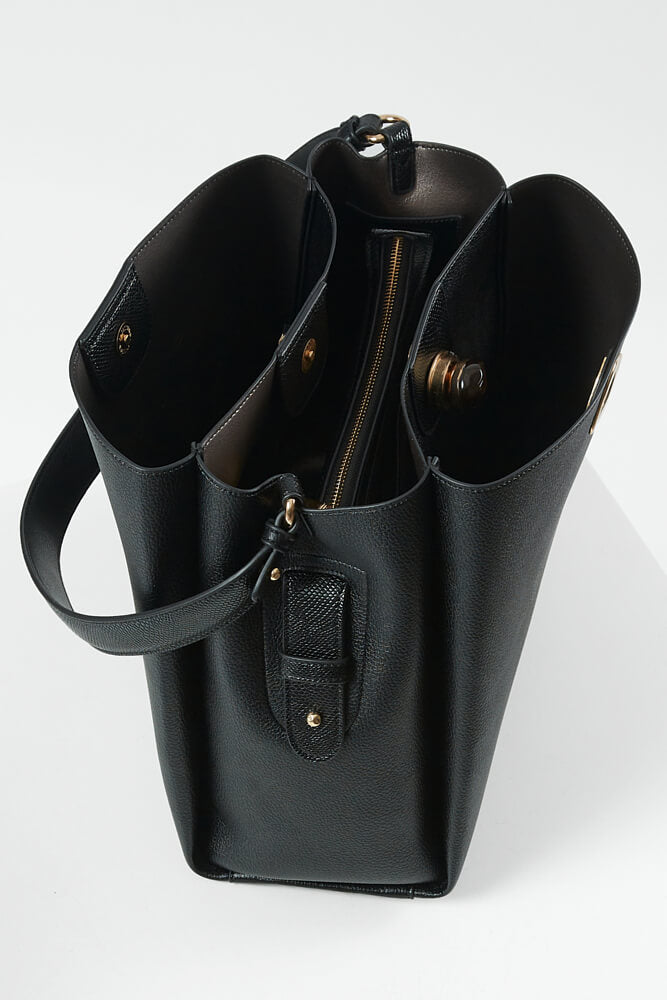 Henri Black Hobo Tote