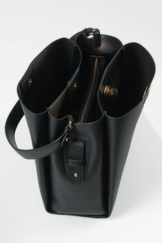 Henri Black Hobo Tote