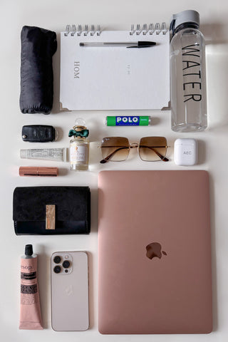 Giselle Powder Blue Laptop Tote