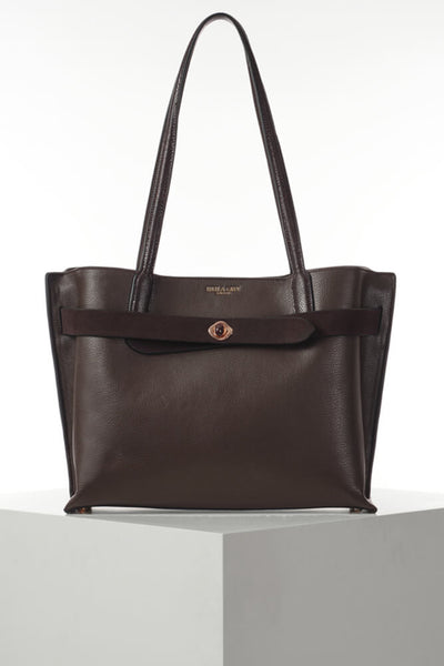 Oriana Chocolate Laptop Tote