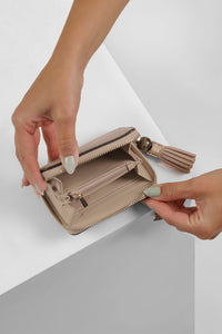 Maeve Mushroom Small Tassel Purse