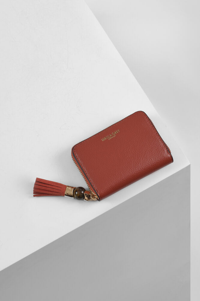 Maeve Paprika Small Tassel Purse