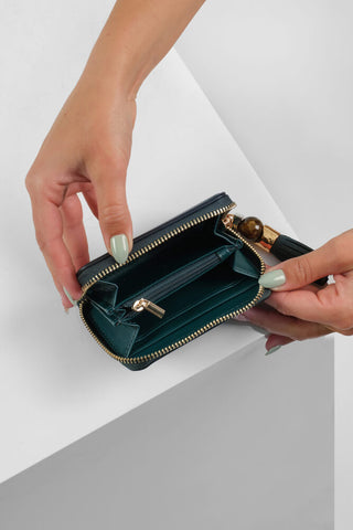 Maeve Peacock Small Tassel Purse